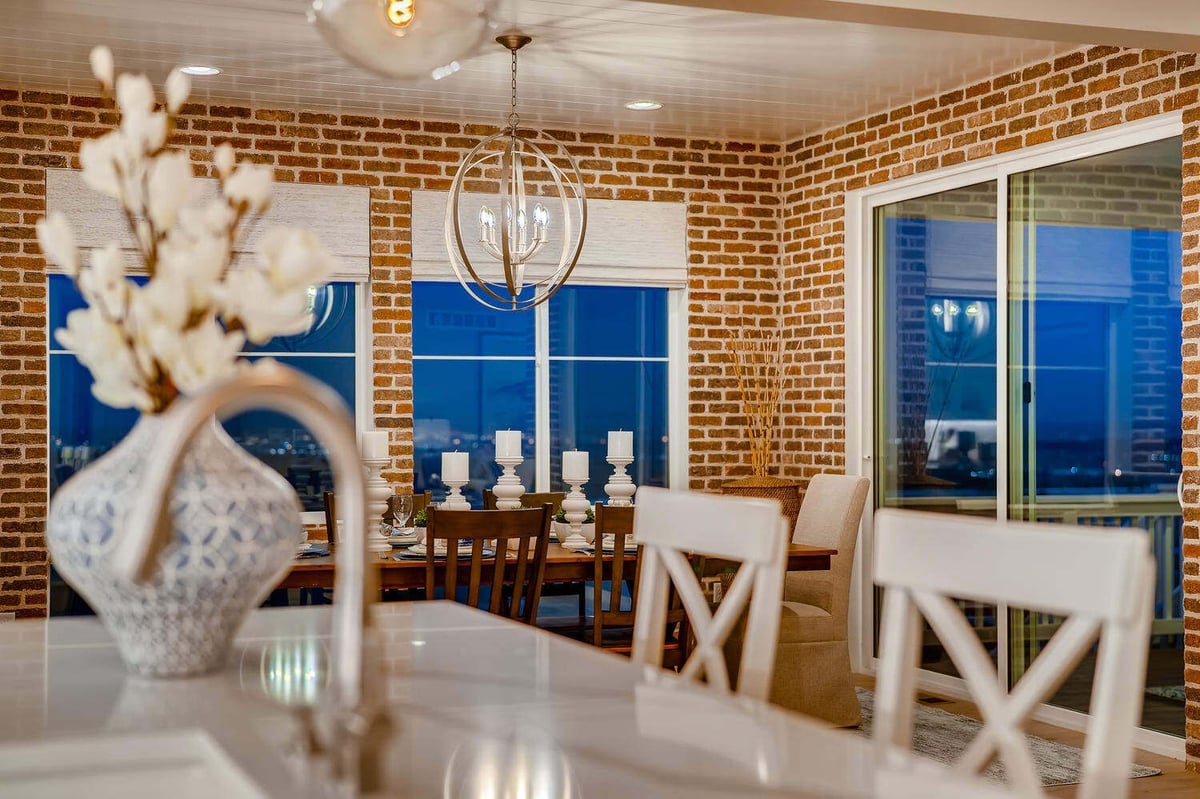 Detailed shot of kitchen cabinetry in a custom home by Sheffield Homes in Arvada, CO