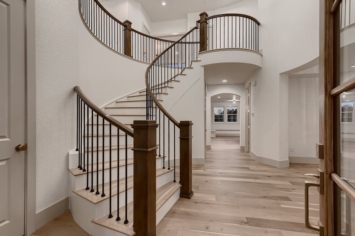 Elegant foyer in a custom home at 1221 W. 144th Court, Westminster, CO